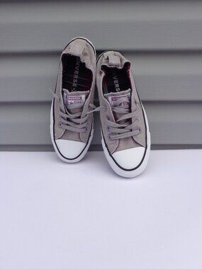 Converse Chuck Taylor All Star Shoreline Slip on Gray Shoes Sneakers Womens Sz 6